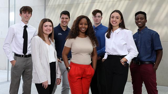 Group photo of the current Student Senate officers